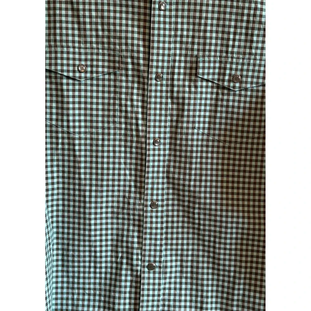 Banana Republic Slim‎ Fit Mens Medium Button Down Shirt Gingham Snap Button